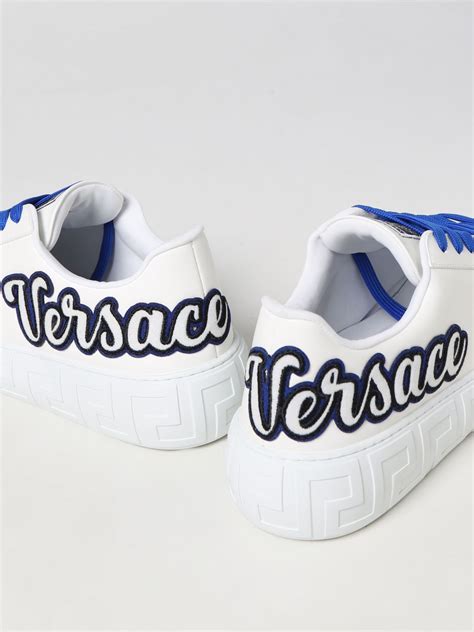 versace white sneakers 45|Versace white sneakers men.